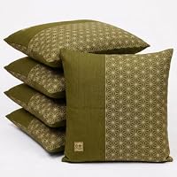 Amazon.co.jp: 座布団カバー 55×59cm 銘仙判 5枚組 セット 綿100